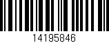 Código de barras (EAN, GTIN, SKU, ISBN): '14195846'