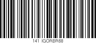 Código de barras (EAN, GTIN, SKU, ISBN): '141/IGORBR68'