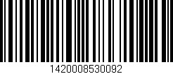 Código de barras (EAN, GTIN, SKU, ISBN): '1420008530092'