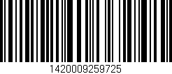 Código de barras (EAN, GTIN, SKU, ISBN): '1420009259725'