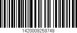 Código de barras (EAN, GTIN, SKU, ISBN): '1420009259749'