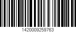 Código de barras (EAN, GTIN, SKU, ISBN): '1420009259763'
