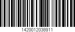 Código de barras (EAN, GTIN, SKU, ISBN): '1420012038911'
