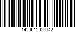 Código de barras (EAN, GTIN, SKU, ISBN): '1420012038942'