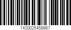 Código de barras (EAN, GTIN, SKU, ISBN): '1420025458867'