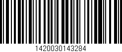 Código de barras (EAN, GTIN, SKU, ISBN): '1420030143284'