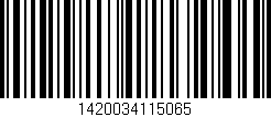 Código de barras (EAN, GTIN, SKU, ISBN): '1420034115065'