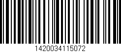 Código de barras (EAN, GTIN, SKU, ISBN): '1420034115072'
