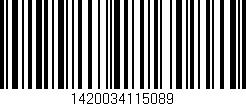 Código de barras (EAN, GTIN, SKU, ISBN): '1420034115089'