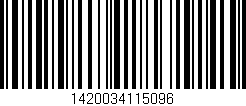 Código de barras (EAN, GTIN, SKU, ISBN): '1420034115096'