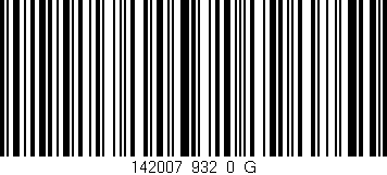 Código de barras (EAN, GTIN, SKU, ISBN): '142007_932_0_G'
