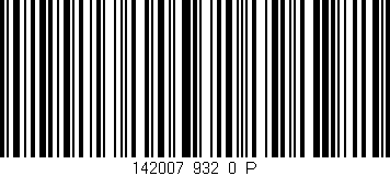 Código de barras (EAN, GTIN, SKU, ISBN): '142007_932_0_P'