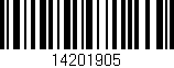 Código de barras (EAN, GTIN, SKU, ISBN): '14201905'