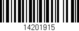 Código de barras (EAN, GTIN, SKU, ISBN): '14201915'