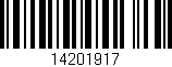 Código de barras (EAN, GTIN, SKU, ISBN): '14201917'