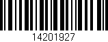 Código de barras (EAN, GTIN, SKU, ISBN): '14201927'