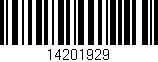 Código de barras (EAN, GTIN, SKU, ISBN): '14201929'