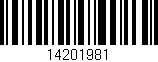 Código de barras (EAN, GTIN, SKU, ISBN): '14201981'