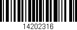Código de barras (EAN, GTIN, SKU, ISBN): '14202316'