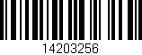 Código de barras (EAN, GTIN, SKU, ISBN): '14203256'