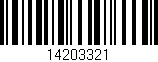 Código de barras (EAN, GTIN, SKU, ISBN): '14203321'