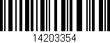 Código de barras (EAN, GTIN, SKU, ISBN): '14203354'