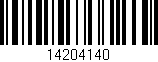 Código de barras (EAN, GTIN, SKU, ISBN): '14204140'