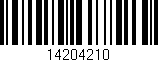Código de barras (EAN, GTIN, SKU, ISBN): '14204210'