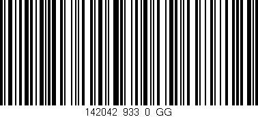 Código de barras (EAN, GTIN, SKU, ISBN): '142042_933_0_GG'