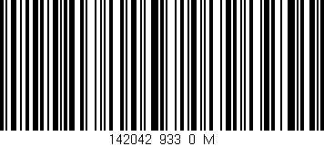 Código de barras (EAN, GTIN, SKU, ISBN): '142042_933_0_M'