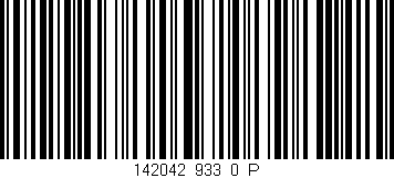 Código de barras (EAN, GTIN, SKU, ISBN): '142042_933_0_P'
