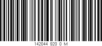 Código de barras (EAN, GTIN, SKU, ISBN): '142044_920_0_M'