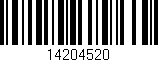 Código de barras (EAN, GTIN, SKU, ISBN): '14204520'