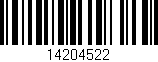 Código de barras (EAN, GTIN, SKU, ISBN): '14204522'