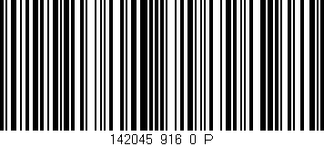 Código de barras (EAN, GTIN, SKU, ISBN): '142045_916_0_P'