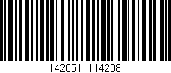Código de barras (EAN, GTIN, SKU, ISBN): '1420511114208'