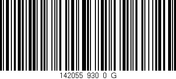Código de barras (EAN, GTIN, SKU, ISBN): '142055_930_0_G'