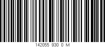 Código de barras (EAN, GTIN, SKU, ISBN): '142055_930_0_M'
