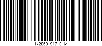 Código de barras (EAN, GTIN, SKU, ISBN): '142060_917_0_M'