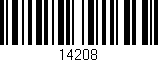 Código de barras (EAN, GTIN, SKU, ISBN): '14208'