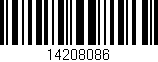 Código de barras (EAN, GTIN, SKU, ISBN): '14208086'