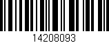 Código de barras (EAN, GTIN, SKU, ISBN): '14208093'