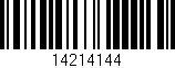 Código de barras (EAN, GTIN, SKU, ISBN): '14214144'