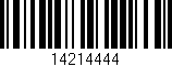 Código de barras (EAN, GTIN, SKU, ISBN): '14214444'