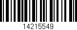 Código de barras (EAN, GTIN, SKU, ISBN): '14215549'