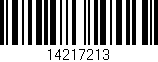 Código de barras (EAN, GTIN, SKU, ISBN): '14217213'