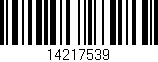 Código de barras (EAN, GTIN, SKU, ISBN): '14217539'