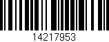 Código de barras (EAN, GTIN, SKU, ISBN): '14217953'