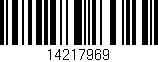 Código de barras (EAN, GTIN, SKU, ISBN): '14217969'