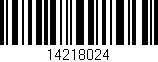 Código de barras (EAN, GTIN, SKU, ISBN): '14218024'